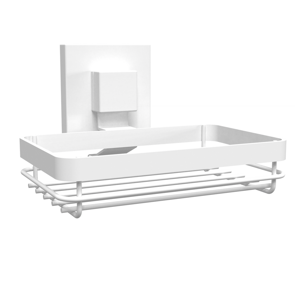 Fusion-Loc Matte White Style Suction Soap Dish - Image 1 of 3