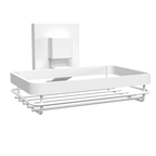 Fusion-Loc Matte White Style Suction Soap Dish - Image 1 of 3