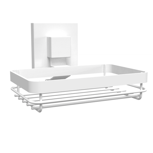 Fusion-Loc Matte White Style Suction Soap Dish