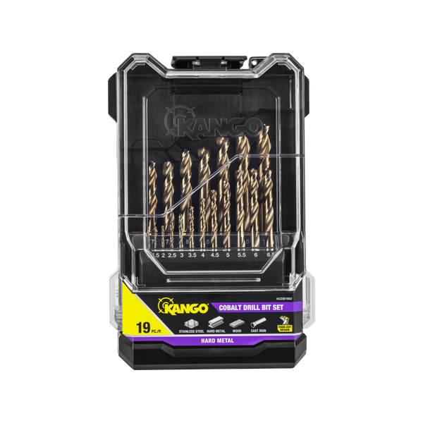 Kango 19 Piece Cobalt Drill Bit Set
