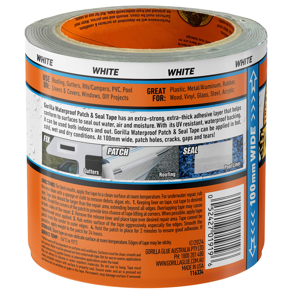 Gorilla 3m White Waterproof Patch And Seal Tape - White - Image 13 of 13