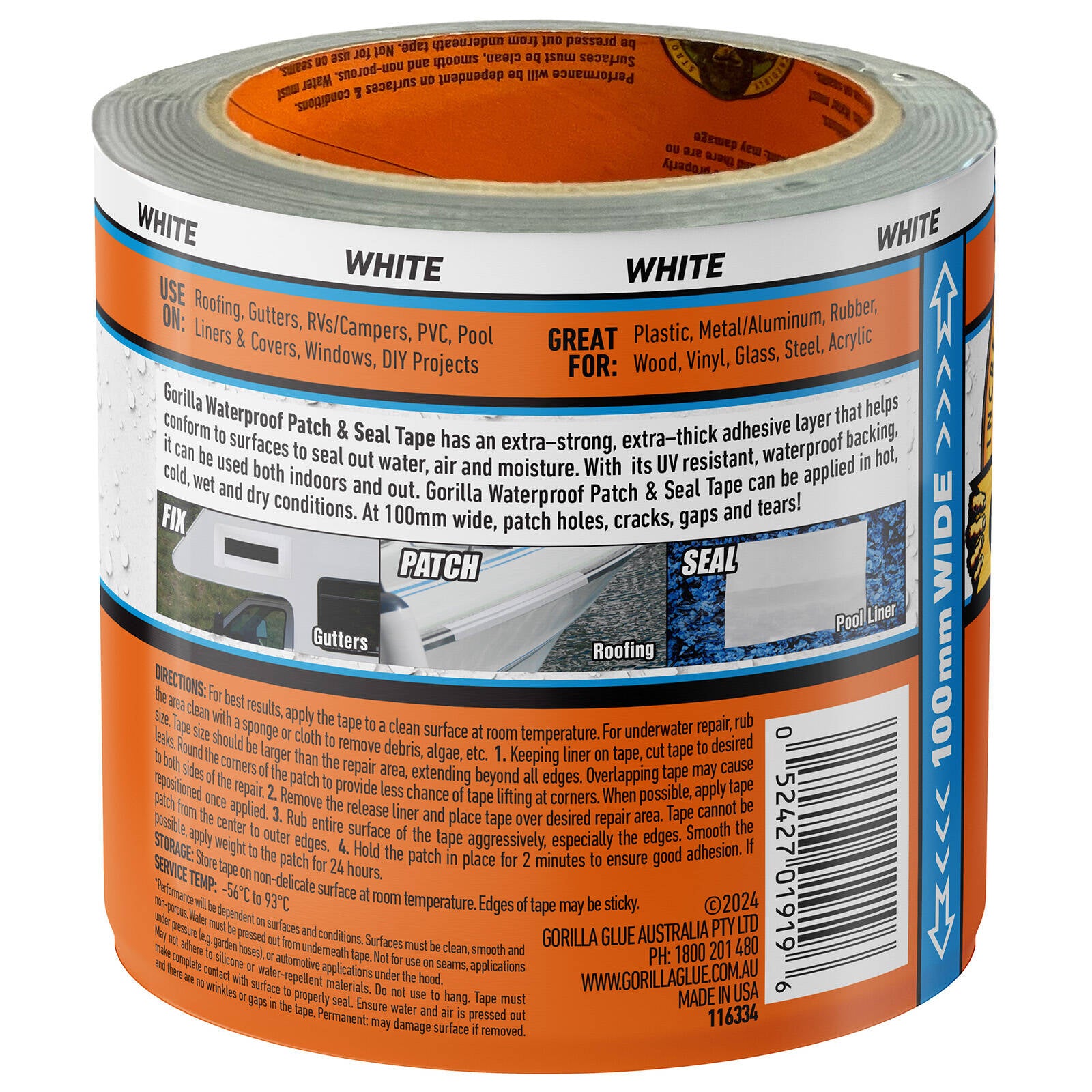 Gorilla 3m White Waterproof Patch And Seal Tape - White - Image 13 of 13