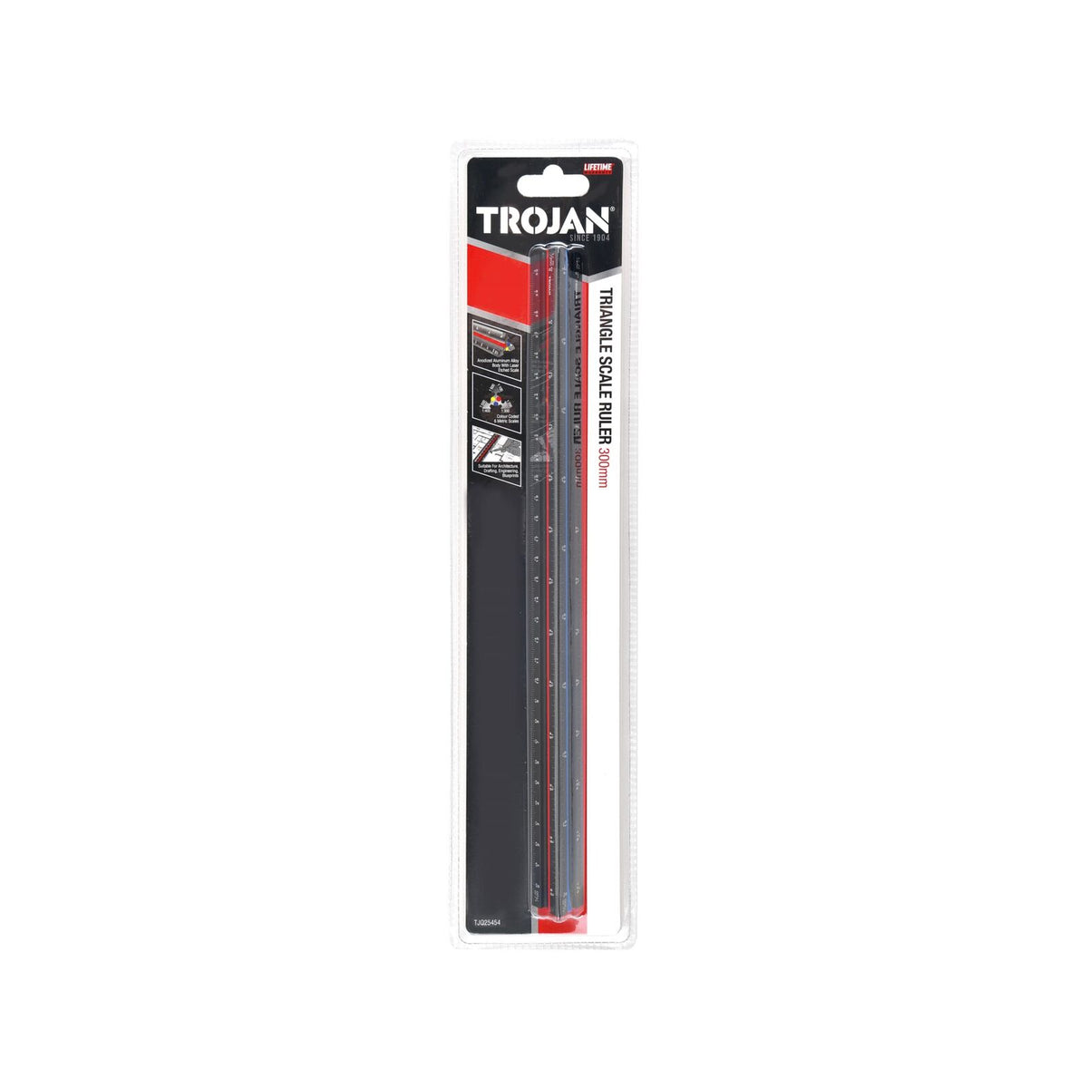 Trojan 300mm Triangle Scale Ruler - Image 1 of 2