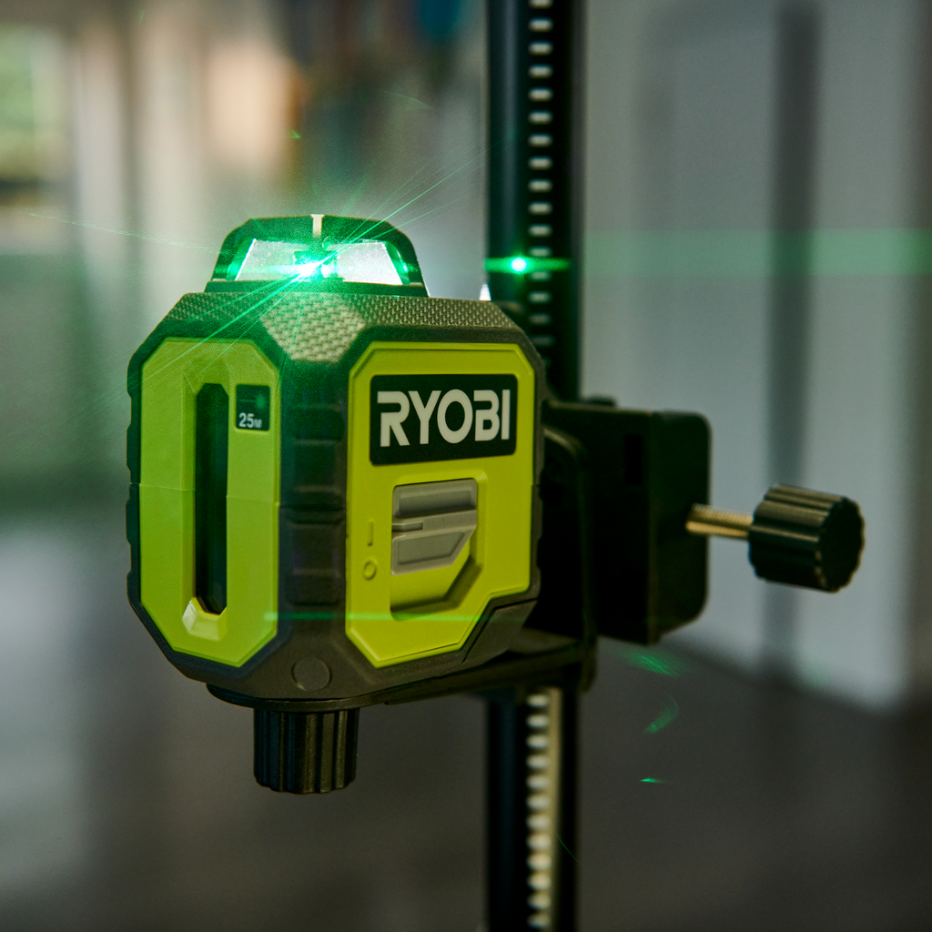 Ryobi 25m 360° Green Line Laser - Image 9 of 9