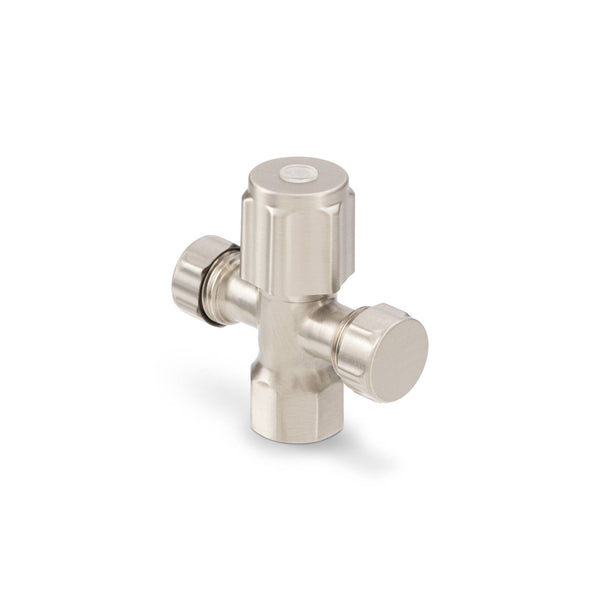 Brasshards 2 Way Cistern Tap 15mm x 15mm Brushed Nickel Lead Free