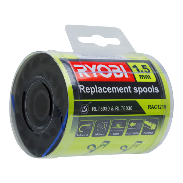 Ryobi 1.5mm Replacement Spool To Suit RLT5030 And RLT6030 - 3 Pack