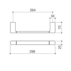 Caroma Luna Hand Towel Rail - Image 2 of 4