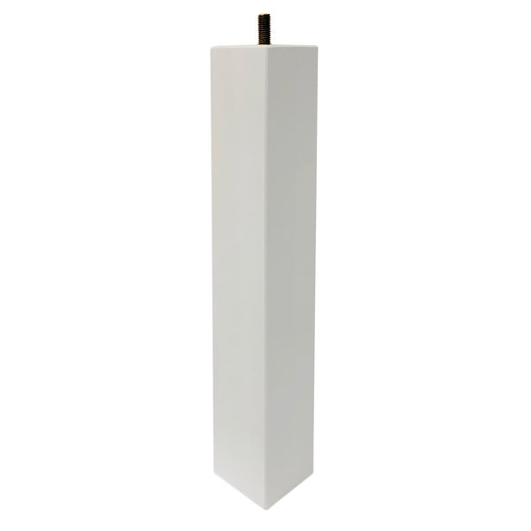 Adoored 53 x 53 x 360mm White Square Pine Furniture Leg