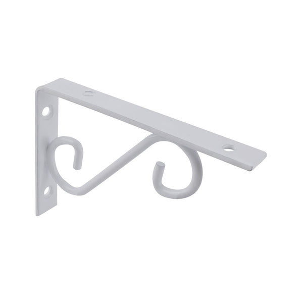 Carinya 150 x 100mm Black Scroll Stayed Bracket