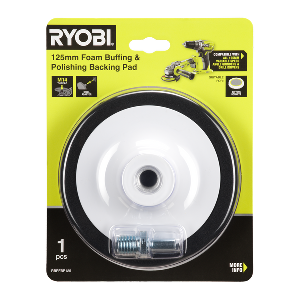 Ryobi 125mm Foam Backing Pad RBPFBP125