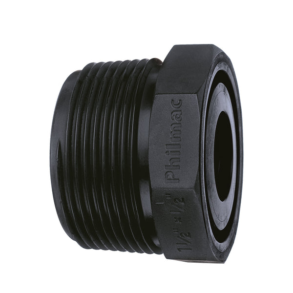 Philmac 1-1/4" x 1" BSP Thread Pipe Bush