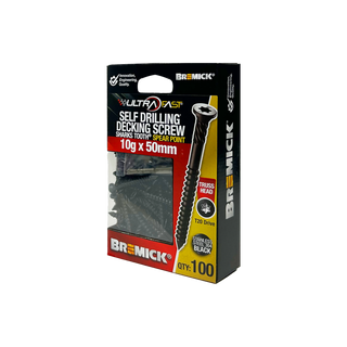 Bremick Ultrafast 10g x 50mm Stainless Steel 304 Black T20 Truss Head - 100 Pack