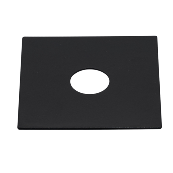 Kinetic 15mm 1/2" BSP 75 x 75mm Square Flat Black Cover Plate
