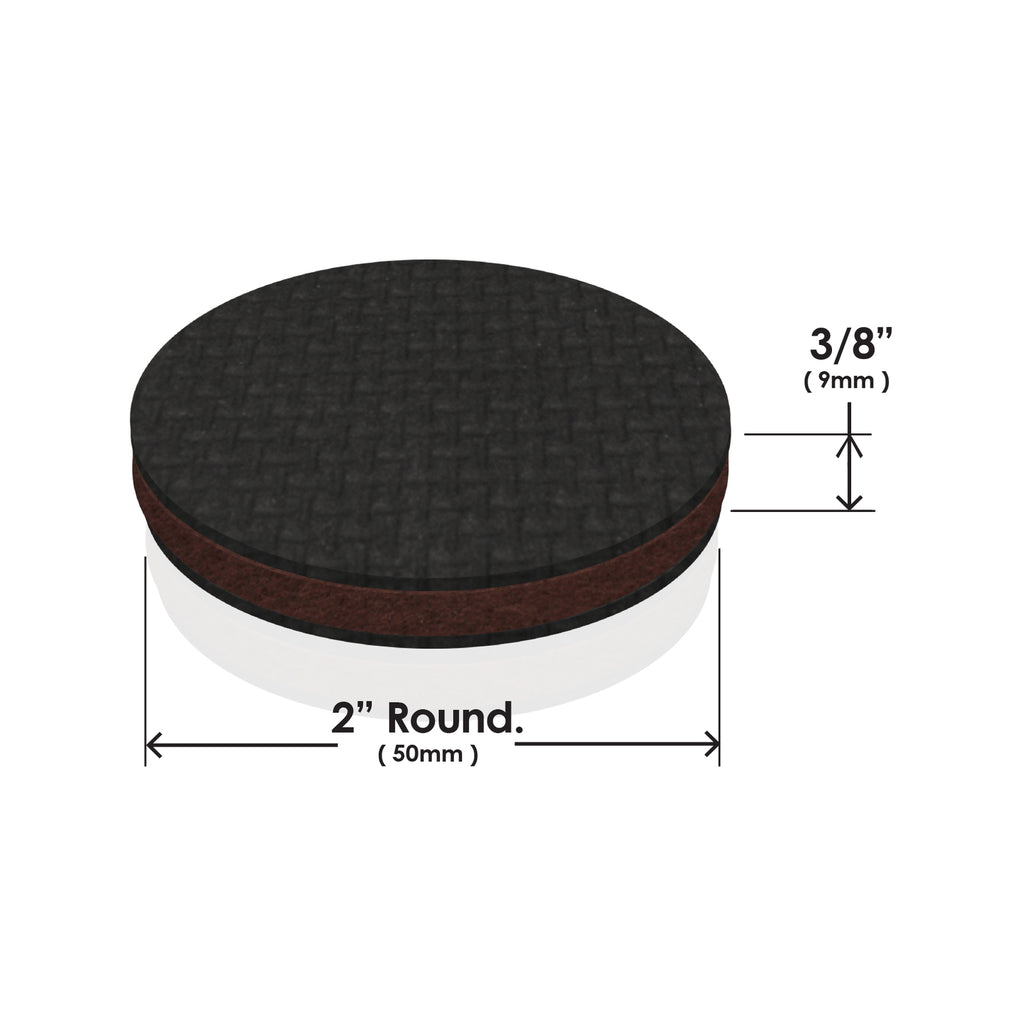 Slipstick 50mm 2” Round Gripper Floor Protection Pads - 8 Pack - Image 4 of 9