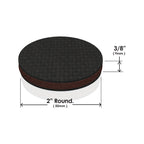 Slipstick 50mm 2” Round Gripper Floor Protection Pads - 8 Pack - Image 4 of 9