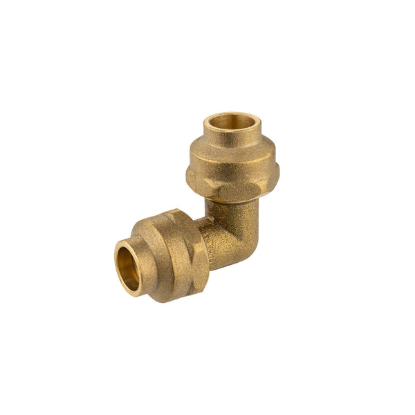 Brasshards 15FL x 15FL Brass Flared Compression Elbow LF