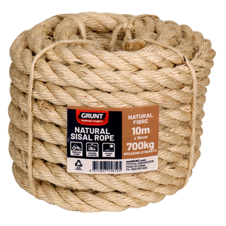 GRUNT 16mm x 10m Natural Sisal Rope