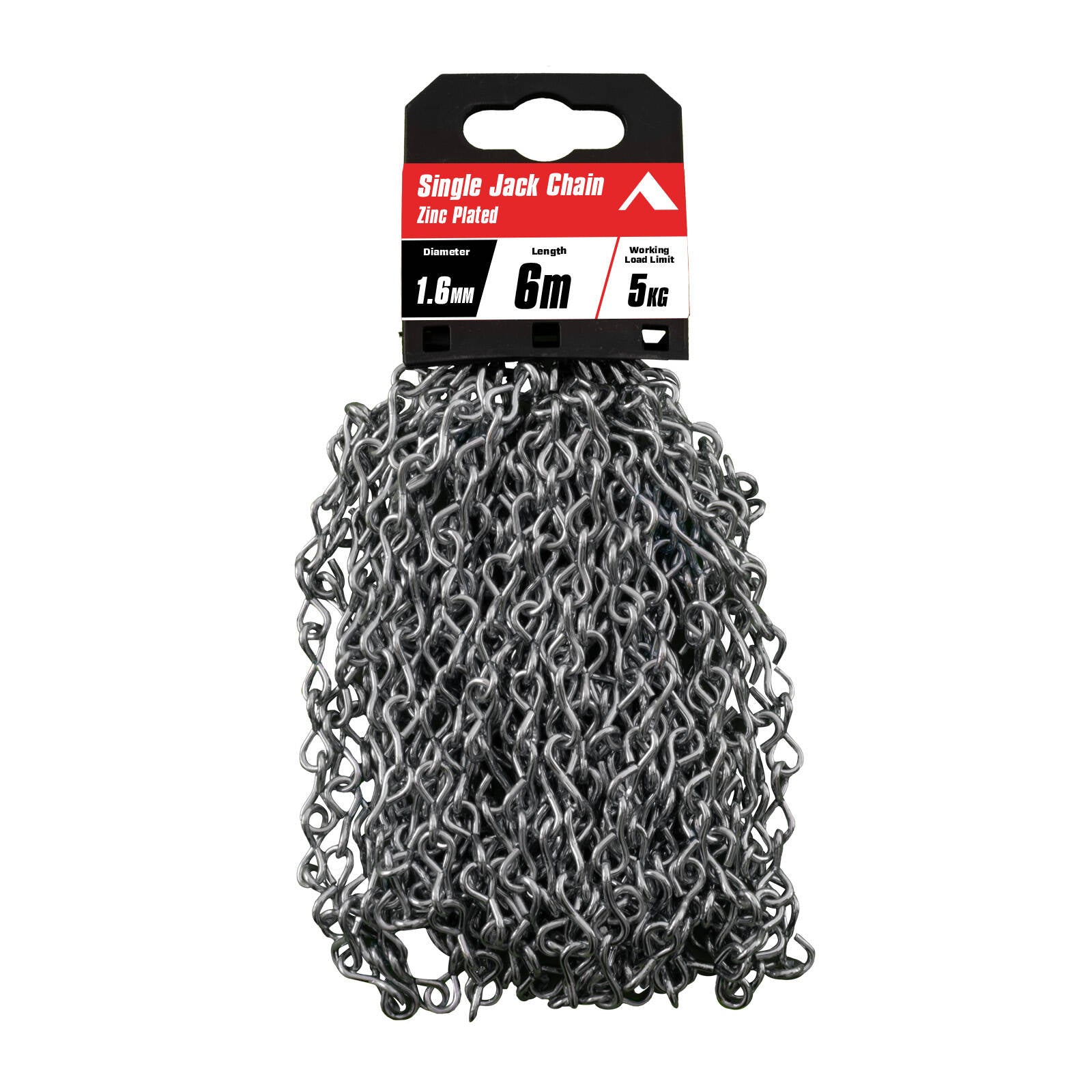 Pinnacle 1.6mm x 6m Zinc Plated Single Jack Chain - Image 2 of 2