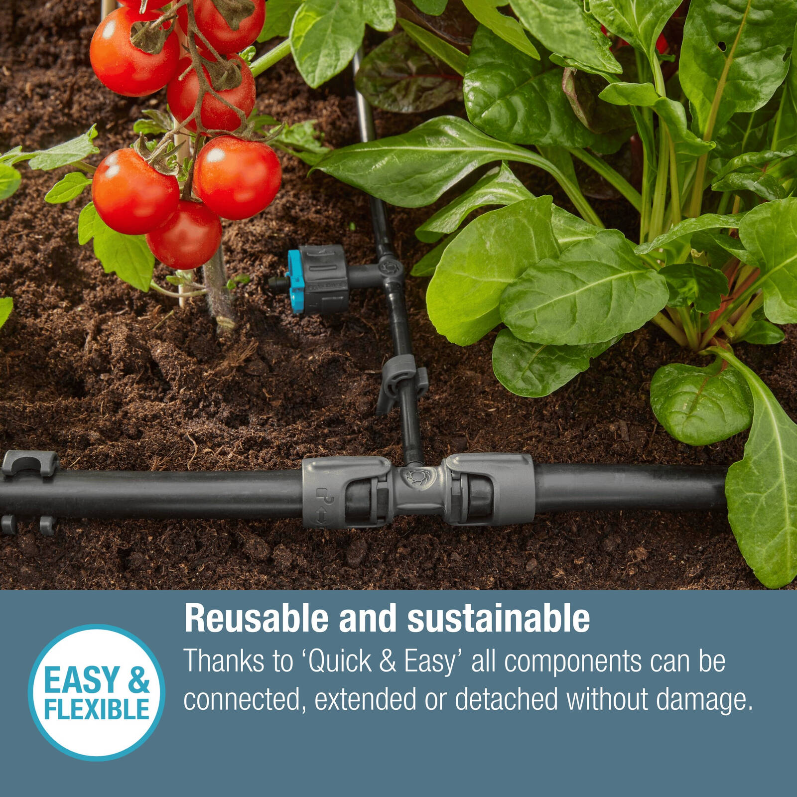 GARDENA 13mm - 4.6mm Micro Irrigation T-Joint - 5 Pack - Image 7 of 9