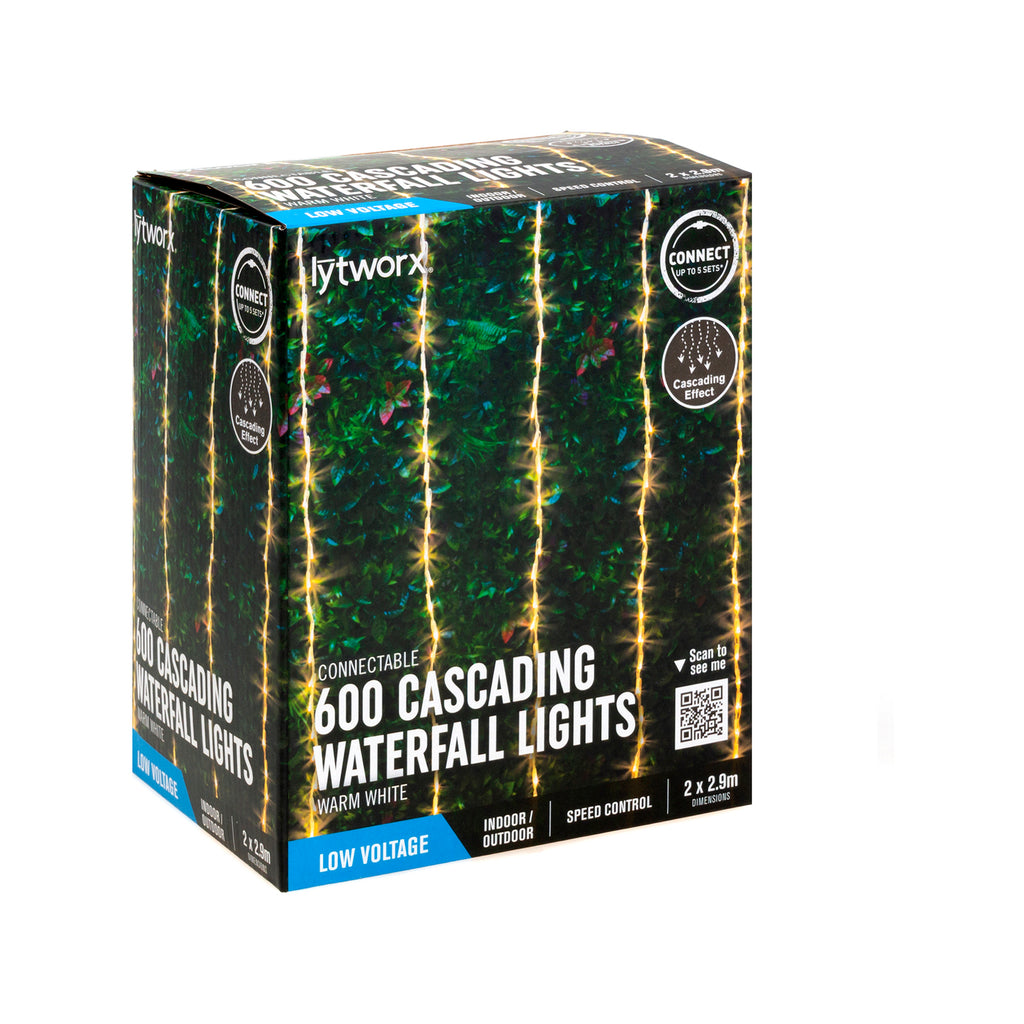 Lytworx 2 x 2.9m Cascading Waterfall Lights - Image 1 of 2