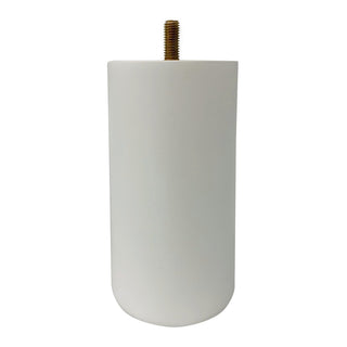 Adoored 73 x 150mm White Round Pine Furniture Leg