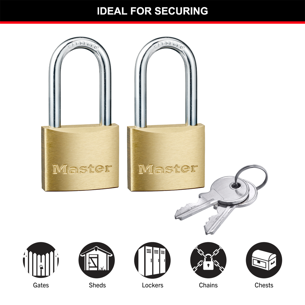 Master Lock 40mm Long Shackle Padlock - 2 Pack - Image 14 of 18