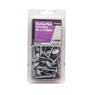Paslode 60 x 3.75mm 500g Galvanised Plain Roofing Nail - 55 Pack