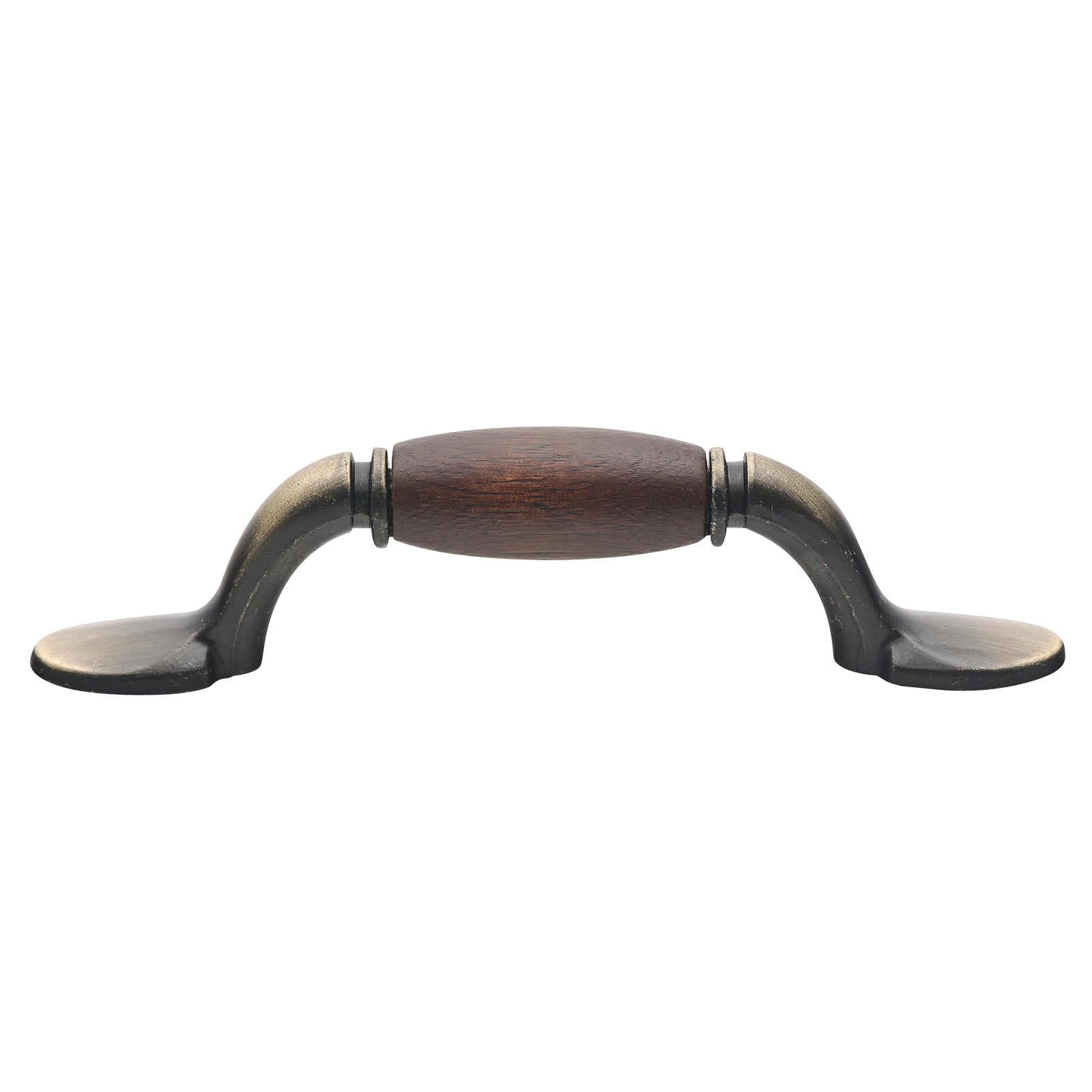 Prestige Bagged Beech And Antique Brass Curved Wood Handle - Image 1 of 1