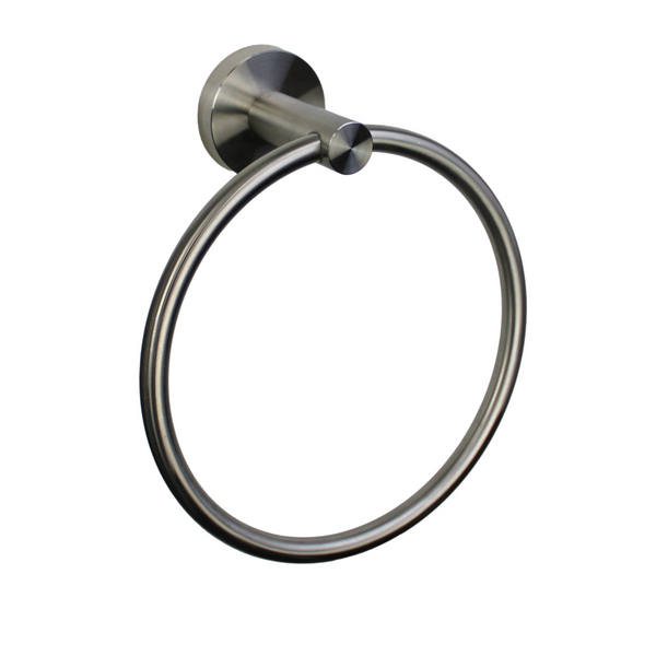 Barelli Satin Nickel Toscana Towel Ring