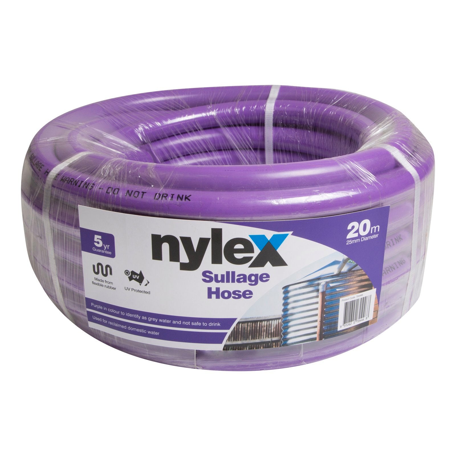 Nylex Recycled Water 25mm x 20m Sullage Hose - Image 1 of 1