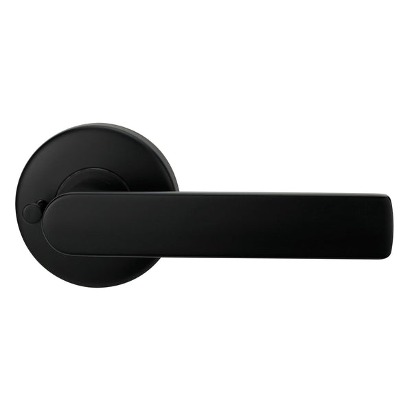 Lockwood Nero Matt Black Velocity L3 Privacy Lever Set