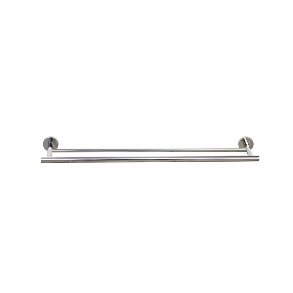 Barelli Toscana 60cm Polished Chrome Double Towel Bar - Image 1 of 2