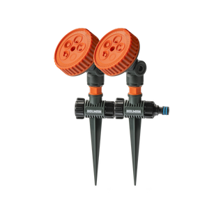 Holman 5 Function Sprinkler On Spike - Twin Pack