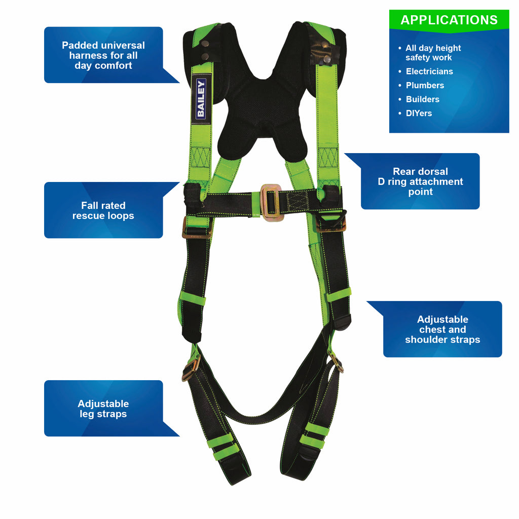 Bailey Fall Protection Universal Padded Harness - Image 4 of 4