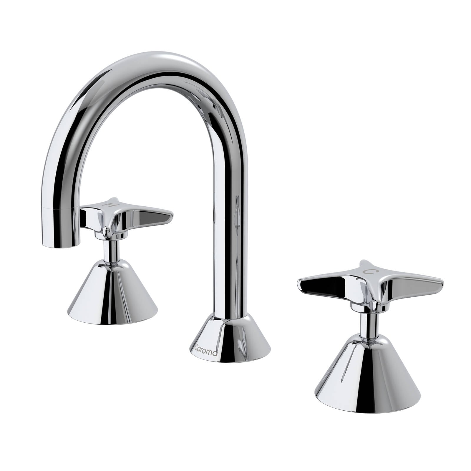 Caroma  Chrome Lead Free Elegance II Basin Set - Image 1 of 2