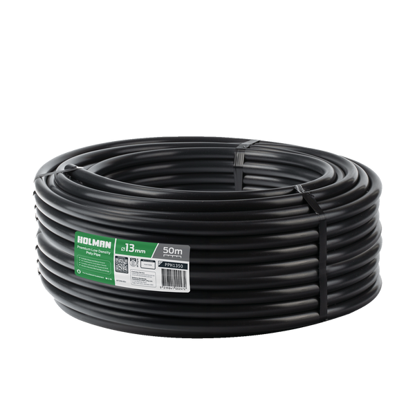 Holman 13mm x 50m Black Poly Pipe
