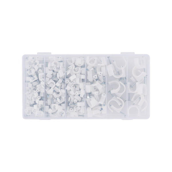 CLICK 180 Piece Cable Management Nail Clip Set