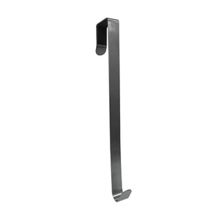 Adoored Satin Chrome Long Over-The-Door Deco Hook