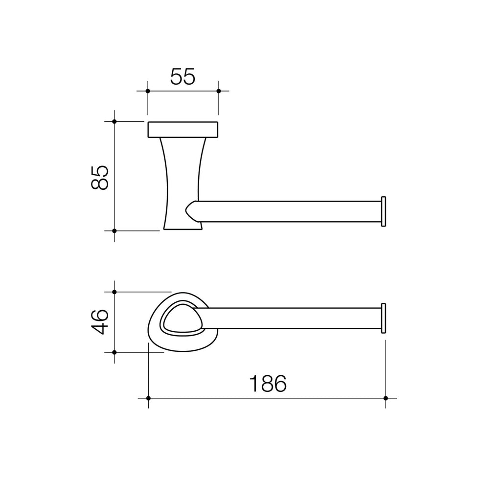 Caroma Acacia Straight Toilet Roll Holder - Image 2 of 2