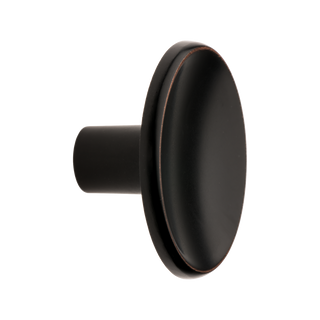 Lane Matte Black/Brass Cabinet Round Knob