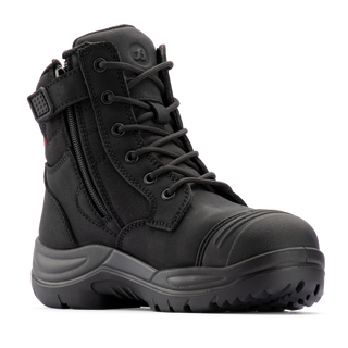 Bata Industrials Women's Black Luna Side Zip Safety Boot -US Size 7