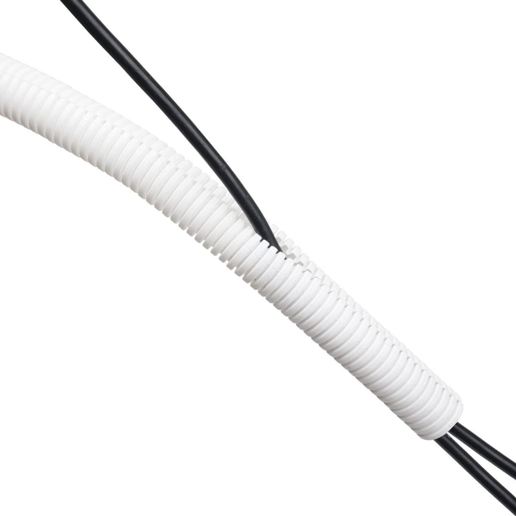 D-Line 1.1m Ø132mm White Cable Tidy Split Tube Cable Organiser - Image 3 of 6