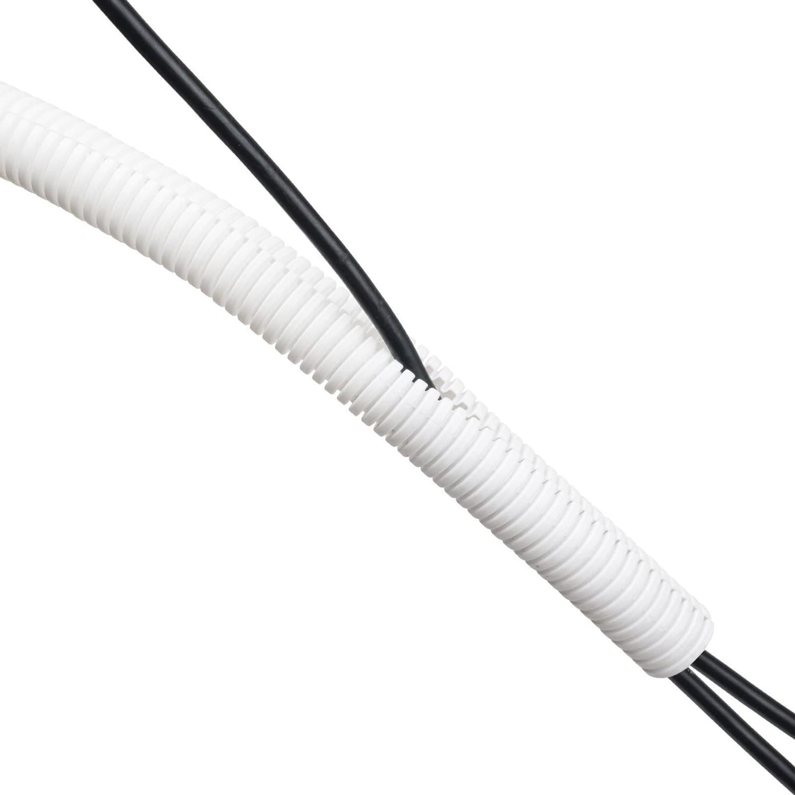 D-Line 1.1m Ø132mm White Cable Tidy Split Tube Cable Organiser - Image 3 of 6