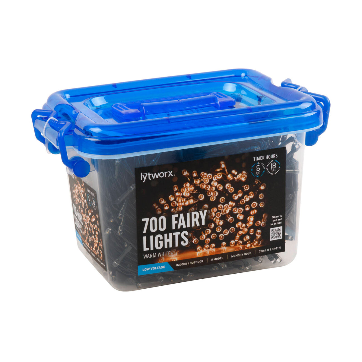 Lytworx 700 Warm White LED Fairy Lights - Image 1 of 2