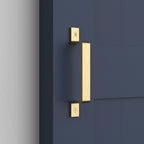 Rolltrak Brushed Brass Barn Door Square Raised Handle - Image 2 of 2