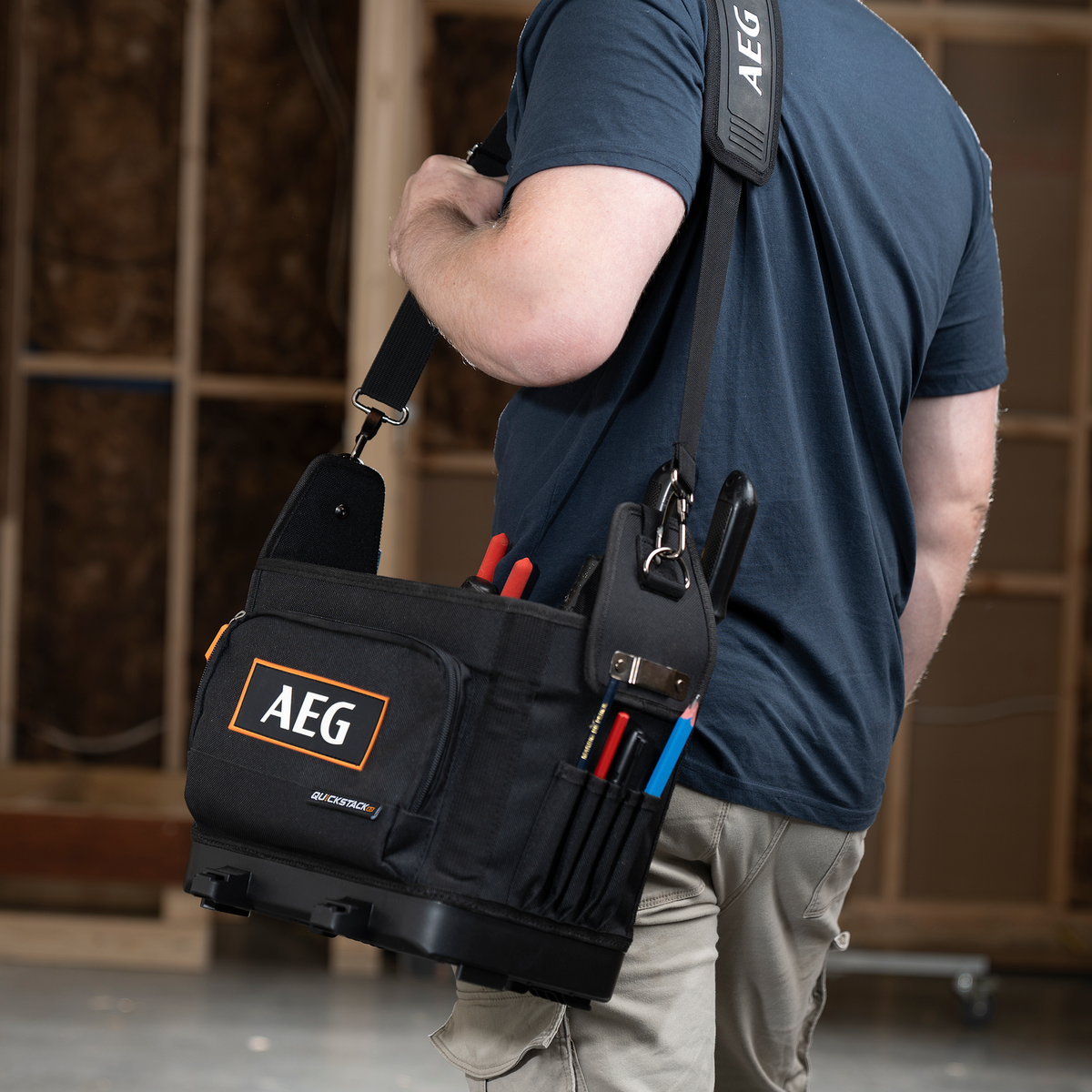 AEG QUICKSTACK 2.0 Half-Size Open Tote Tool Bag - Image 6 of 7