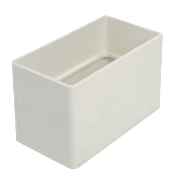 Icon Plastics PVC Square Socket Coupling D/End Downpipe