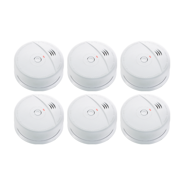 FirePro 9V Photoelectric Smoke Alarm - Pack of 6