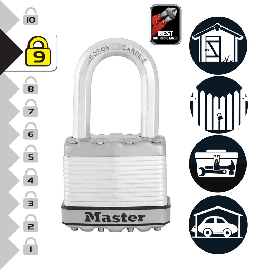 Master Lock 51mm Magnum With 38mm Long Shackle Padlock - Image 5 of 16