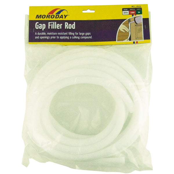 Moroday 15mm x 5m White Gap Filler Rod